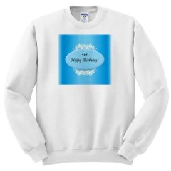 Edmond Hogge Jr Birthdays - Blue 21st Birthday - Sweatshirts