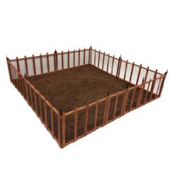 Terra Garden Fence GF-4 Protect & Beautify 32 Feet of Fencing Included Wire Mesh Animal Barrier