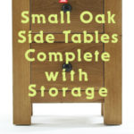 Small Oak Side Table with Storage