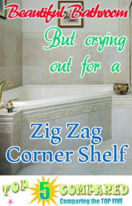 Zig Zag Corner Shelf