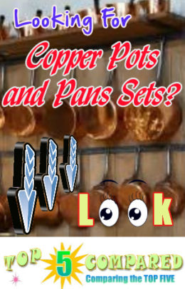 Copper Pots and Pans Set