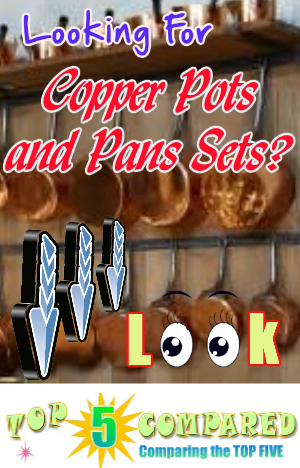 Copper Pots and Pans Set
