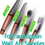 Fork and Spoon Wall Art