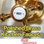 Polished Brass Kitchen Faucet