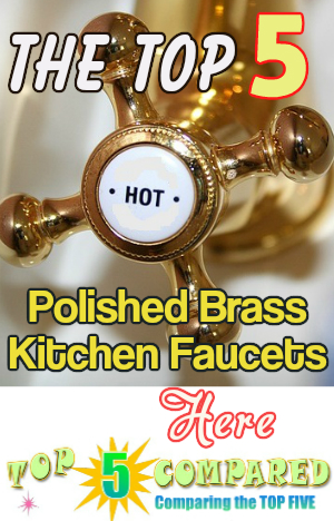 Polished Brass Kitchen Faucet