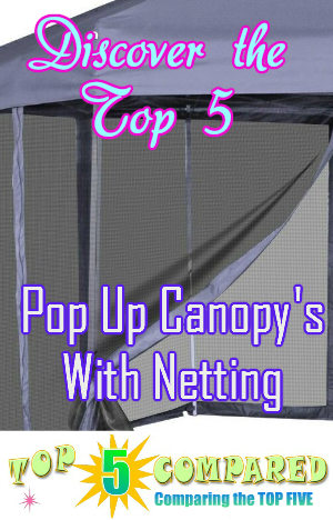 Pop Up Canopy With Netting