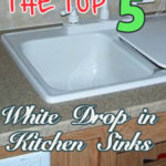 White Drop in Kitchen Sink