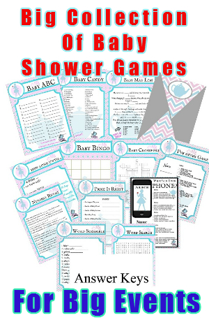 baby shower games for large groups